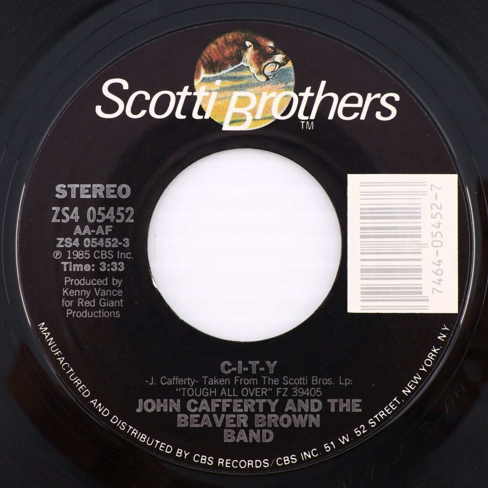 John Cafferty & The Beaver Brown Band, C-I-T-Y/Where The Action Is 45 rpm Record